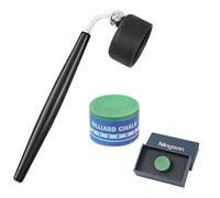 NINGSON Pool Cue Chalk With Holder, Pure Circle Pool Stick Chalk And Pocket Holder Billiard Table Accessories and Equipment for Professional Tournament, Clubs, Bars, Home