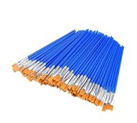 NINGWAAN 400 Pack Small Paint Brushes, 1/4 inch Flat Tip Nylon Hair Paint Brushes for Acrylic, Crafts, Watercolor