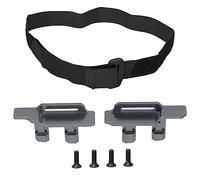 NinGYiYan Aluminum Alloy Battery Holder Mount for Traxxas Maxx, 3S 4S Tall Hold Down with Strap, Upgrade Parts for 1/10 RC Car (Gray)