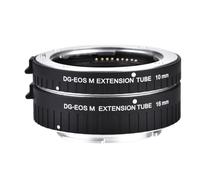 NinGYiYan Automatic Macro Extension Tube Set for Macro Photography, Metal Construction, Compatible with DSLR Cameras, 10mm and 16mm Tubes for Close Up (DG-EOS M)