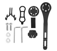 NinGYiYan Bike Action Camera Mount for Cateye Bryton, Durable Aluminum Alloy, Sleek Design, Easy Installation Tools Included, Cycling Video Recording Accessory (Black)