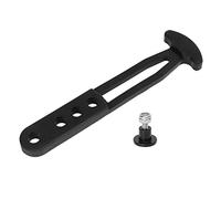 NinGYiYan Boat Rubber Ladder Strap Black Telescoping Band 4 Holes Adjustable Mounting Easy Installation Portable Marine Latch Accessories