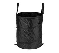 NinGYiYan Collapsible Trash Can Oxford Cloth Portable Camping Trash Can Outdoor Balcony Garden (Black)