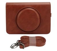 NinGYiYan for C210R Mini Shot2 Retro Camera Case, Protective Vintage PU Leather Bag with Removable Front, Adjustable Strap, Photo Exit Slot, Ideal Gift for Photographers