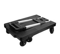 NinGYiYan for Generic, for Portable Foldable Silent Platform Trolley, 7-Wheel Luggage Cart Hand Truck with Adjustable Pulling Rod, for General Use