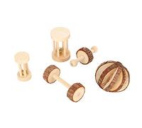 NinGYiYan For Small Pet, For Rabbit, For Guinea Pig, Hamster Wooden Safety Playing Toy, Molar Teeth, 5Pcs/Set, Wood Chew Toy, Exercise Teeth, Prevent Boredom, Chewi