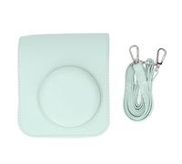 NinGYiYan Instant Camera Case for Mini12, Protective PU Leather Cover, Adjustable Strap, Vintage Design, Easy Access, Scratch Resistant Interior (Green)