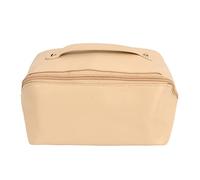 NinGYiYan Makeup Bag Large Capacity Cosmetics Storage Bag Organ Pillow Shape Travel Toiletry Bag for Outdoor Travel (Beige)