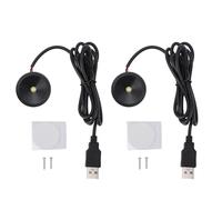 NinGYiYan, Mini LED Spotlight, for Indoor Picture Light with Super Bright 1W Chip, 4.3ft Cable, Adhesive and Screw Mount, Versatile for Cabinet, Shelf, Artwork (White Light)