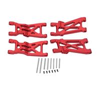 NinGYiYan RC Front Rear Lower Suspension Arm Set, Aluminum Alloy Swing Arm Set for LOSI, for 1/10 22S 2WD RC Cars, Upgrade Durability, Precision Steering Control, Enhanced Off-Road (Red)