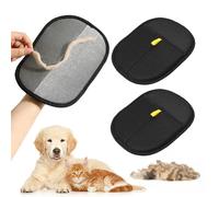 ningzhi 2 Pack Pet Hair Removal Gloves,Double Sided Pet Dog Cat Groomi