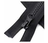 NINHFTDROU replacement zipper Zipper 2 Pcs 5# Resin Zipper 40cm 50cm 60cm 80cm Single Open End Coat Down Jacket Zippers DIY Sewing Accessories Clothes Long Zipper Zips for Sewing(Black,60CM-NO.5)
