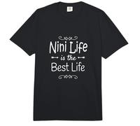Nini Life is The Best Life Nini Grandmother Grandma Comfort Colors Adult Heavyweight T-Shirt