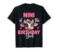 Nini of The Birthday Girl Farm Cow Bday Family Matching T-Shirt