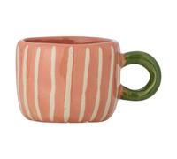 Nini striped stoneware mug Pink one size