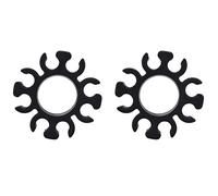 Niniang 2 x Battery Holder Clip for V TD 38 mm Silicone Battery Sticks Holder Clip Accessories Black