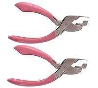 Niniang 2 x Hand Staple Remover Jack Opener Spring Staple Remover (Pink)