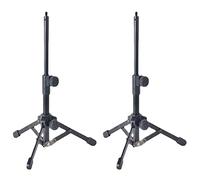 Niniang 2 x Mini Microphone Stand for Tabletop Tripod with 1/4 Inch Thread for Meetings, Conferences, Speech and