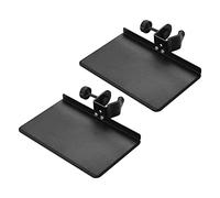 Niniang 2 x Universal Microphone Stand with Clamp Metal Tray