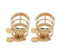 Niniang 2X New Carved Metal Knots Clip Alto Clarinet Mouthpiece Knots for Alto Saxophone