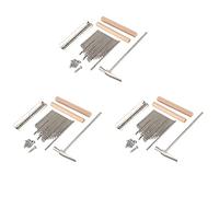 Niniang 3 Set 17 Keys Kalimba Thumb Finger Piano DIY Keys + Bridge + Tuning Hammer Kit Musical Instrument Part