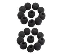 Niniang 30 Pieces Lavalier Microphone Windproof Foam Protectors for Headphones, Small