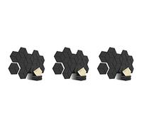 Niniang 36 Pack Acoustic Foams, Self-Adhesive Soundproof Panels, Sound Insulation and Acoustic Treatment (Black)