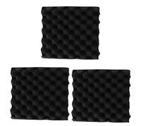 Niniang 3pcs 25X25X5CM Acoustic Insulation Foam Egg Crate Studio Acoustic Foam Insulation Treatment