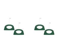 Niniang 4 Pieces Golf Cutting and Flag Golf Putting Aids Practice Holes with Flag for Golf Training Mat