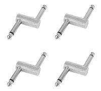 Niniang 4X 6.35 Adapter Plug Coupler Type Connector for Guitar Effect Pedal Amplifier Adapter High Quality 1/4 Inch