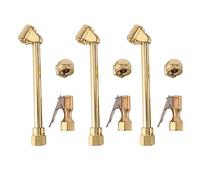 Niniang 9 Packs Heavy Duty Brass Air Chuck Set, 1/4 Inch Brass Air Chuck for Tyre Inflator Gauge Compressor Accessories