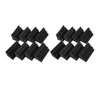 Niniang New 16 Pack of 4.6 inches x 4.6 inches x 9.5 inches in Black Soundproofing Insulation Bass Trap Acoustic Wall Foam (16PCS, Black)