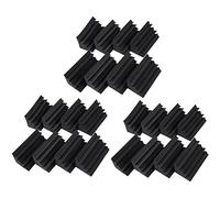 Niniang New 24 Pack of 4.6 x 4.6 x 9.5 Inches in Black Soundproofing Insulation Bass Trap Acoustic Wall Foam Padding Studio Foam Tiles (24PCS, Black)
