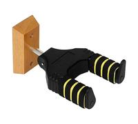 Niniang Solid Wood Base Automatic Lock Wall Piano Hanger Ukulele Electric Wood Guitar Display Stand 9.4 X 2 X 15.5cm