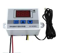 Niniang XH-W3002 220V Digital LED Temperature Controller 10A Thermostat Control Switch Probe with Waterproof Sensor W3002