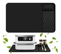 Ninipie Large Silicone Heat Resistant Mat for Countertop, 65×40 cm Air Fryer Accessories Mat for Ninja/Russell Hobbs/Tower/Salter with Kitchen Holder Pad, Heat Proof Mat for Air Fryer/Microwave/Oven