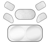 NINIS Windscreen Sun Shade for Fiat Fiorino Qubo 2008-2016, Sunshade Screen Wrap Cover Foldable Sun Visor Set Driver's Cab Car Windshield Sunshade Internal Thermal Blind Set,B