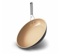 Ninja Extended Life 28cm Ceramic Frying Pan, Non-Stick (No PFAS, PFOA, Lead or Cadmium), Induction Compatible, Oven Safe Up to 285°C, Terracotta and Grey, CW90028EUI