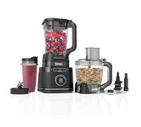 Ninja 3-in-1 Detect Power Blender Processor Pro, Powerful 1200W Blender, Food Processor Bowl, Dough Blade, 1x Single Serve Cup, Jug, Make Pizza Dough, Blend, Chop & Mix, Black, TB401UK