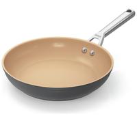 Ninja Extended Life 30cm Ceramic Frying Pan, Non-Stick (No PFAs, PFOAs, Lead or Cadmium), Induction Compatible, Stainless Steel Handle, Oven Safe to 285°C, Terracotta & Grey, CW90030UK