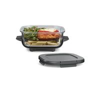 Ninja 6 Cup TempWare Glass Container with Leak-Proof Storage lid, Compatible Crispi Portable Cooking System, Microwave, Freezer and Dishwasher Safe, PFAS Free Glass Cooking Surface