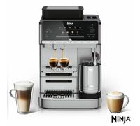 Ninja Ae1001Uk Autobarista Automatic Espresso Machine, 15 Bar Coffee Machine With Grinder, Milk Frother, 10 Drink Programs