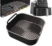 Ninja AF140UK Premium Silicone Liner | 1.5cm Ridges for Air Flow, 2.5mm Thick, Dishwasher Safe | Designed to Fit Ninja AF180UK Air Fryer | 1PC 4.7L Liter Silicone Air Fryer Liners | by iStock Kitchen