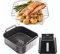 Ninja AF180UK Accessories | Airflow Pro™ Silicone Liner + 2 Stainless Steel Racks | 3mm Thick with 15mm Raised Ridges for Airflow | AF180 Accessories | by iStock Kitchen