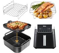 Ninja AF180UK Air Fryer Accessories | AirFlow Pro™ Liner + FlexBase™ + 2 Stack & Cook™ Racks + 4 Skewers | Dual-Mode Airflow & Flat Surface Cooking | by iStock Kitchen
