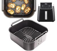 Ninja AF180UK Silicone Air Fryer Liner | AirFlow Pro™ 3mm Thick with 15mm Raised Ridges for Crisp Airflow | Reusable Basket Insert | Ninja 6.2L MAX PRO Air Fryer Accessories | by iStock Kitchen