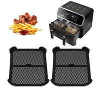 Ninja AF400EU AF451 Splash Guards, Ninja Hot Air Fryer Accessories, Silicone Splash Guard for Ninja Foodi Max Dual Zone Accessories, Effective Reusable Splash Guard, Pack of 2