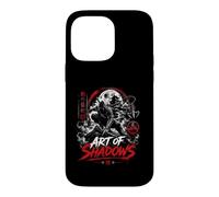Ninja and Warrior Art Of Shadows Japanese Moon Case for iPhone 14 Pro Max