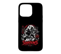 Ninja and Warrior Art Of Shadows Japanese Moon Case for iPhone 15 Pro Max