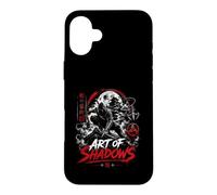 Ninja and Warrior Art Of Shadows Japanese Moon Case for iPhone 16 Plus